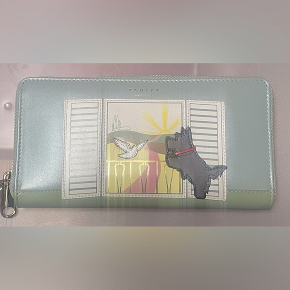 Radley London Wallet✨New with tags🐶 Large Zip Around Wallet ”Room With A View” - Picture 1 of 6